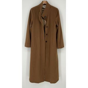 FLEURETTE Wool Camel Coat in Brown